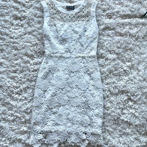 White lace dress